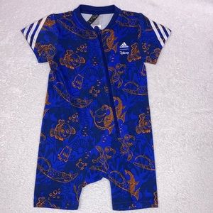 Disney Adidas Nemo zip athletic romper 18m
